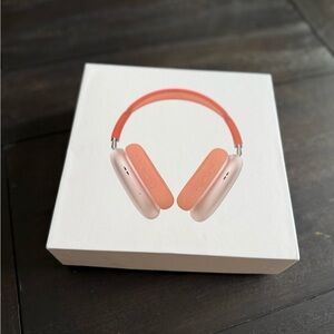 Wireless On-Ear Headphones - Coral and Silver
